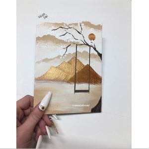 5x7 Acrylic Painting By Me- Simple Elegance🍨